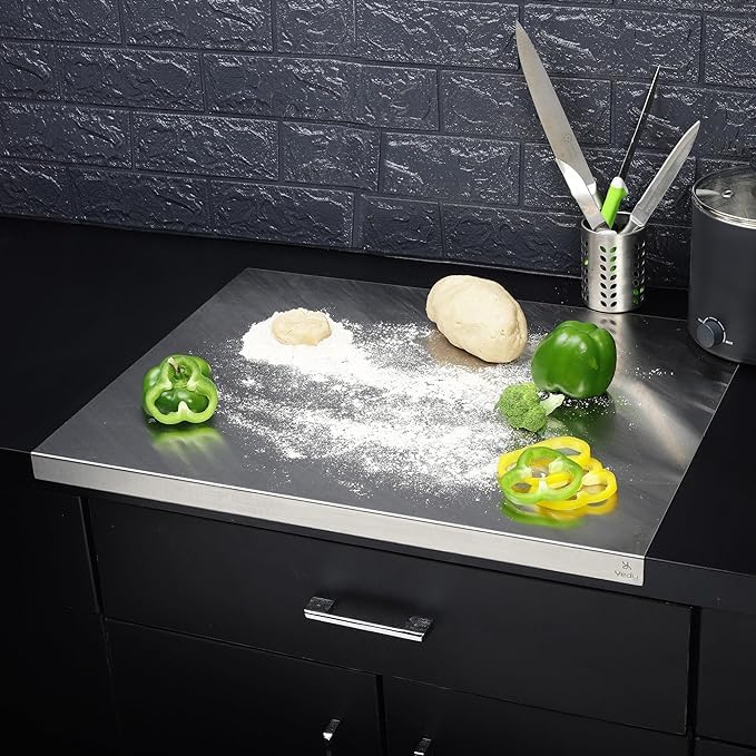 Premium Stainless Steel Cutting Board – Hygienic, Rust-Proof & Easy to Clean Kitchen Chopping Board