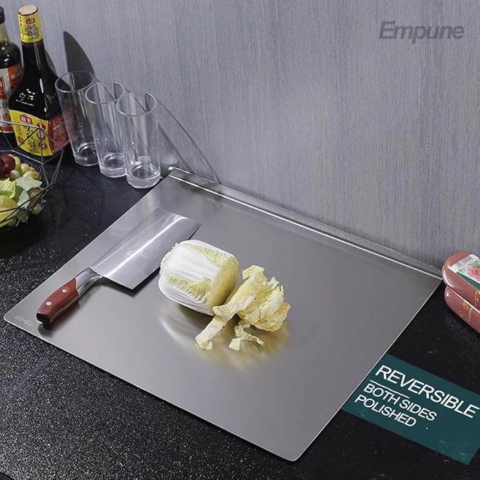 Premium Stainless Steel Cutting Board – Hygienic, Rust-Proof & Easy to Clean Kitchen Chopping Board